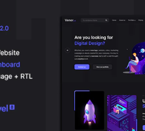 Venor – Multipurpose Website CMS & Creative Agency Management System 2.0 Nulled + Extended License Free Download