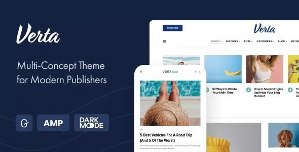 Verta Multi-Concept WordPress Theme 1.0.3 – For Modern Publishers
 Nulled + Extended License Free Download