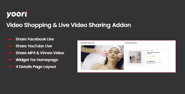 Video Shopping & Live Sharing Addon for YOORI eCommerce CMS Nulled + Extended License Free Download