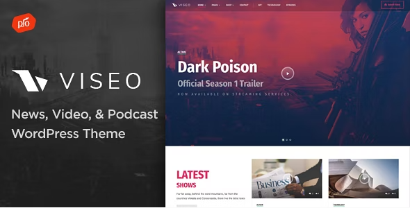 Viseo – News, Video, & Podcast Theme WordPress Theme 3.7
 Nulled + Extended License Free Download