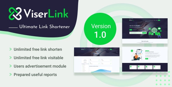 ViserLink – Ultimate URL Shortener Nulled + Extended License Free Download