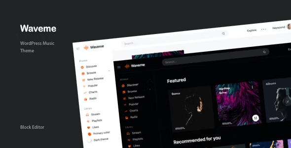 Waveme – Music Platform WordPress Theme 9.3
 Nulled + Extended License Free Download