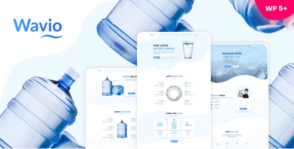 Wavio – Bottled Water Delivery WordPress Theme 1.24
 Nulled + Extended License Free Download