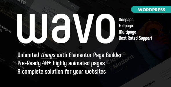 Wavo WordPress Theme 2.0.6 – Creative Portfolio & Agency
 Nulled + Extended License Free Download