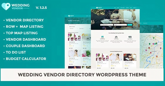 Wedding Vendor WordPress Theme 1.2.5 – Vendor Directory Theme
 Nulled + Extended License Free Download