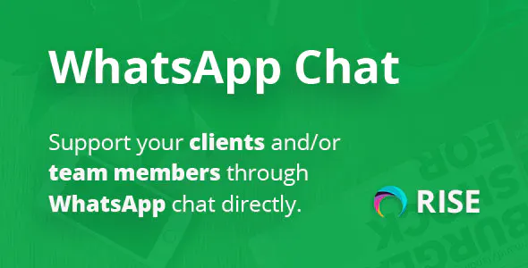 WhatsApp plugin for RISE CRM Nulled + Extended License Free Download