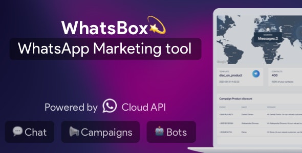 WhatsBox – The WhatsApp Marketing – Bulk Sender, Chat, Bots, SaaS Nulled + Extended License Free Download
