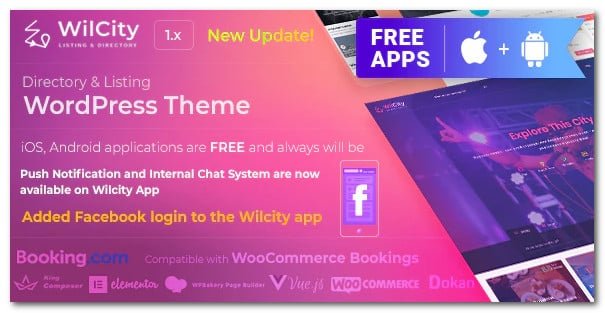 Wilcity WordPress Theme 1.4.37 – Directory Listing Theme
 Nulled + Extended License Free Download
