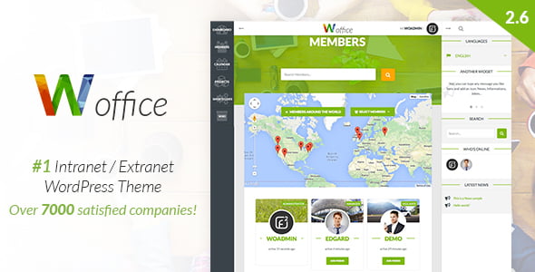 Woffice Multipurpose Intranet Extranet WordPress Theme 5.2.9
 Nulled + Extended License Free Download