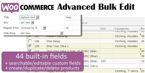 WooCommerce Advanced Bulk Edit WordPress Plugin - Nulled + Extended License