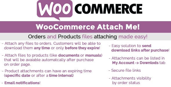 WooCommerce Attach Me! WordPress Plugin - Nulled + Extended License