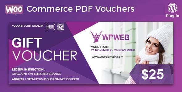 WooCommerce PDF Vouchers WordPress Plugin - Nulled + Extended License