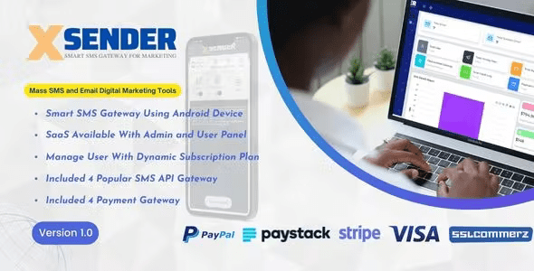 XSender – Mass Email and SMS Messaging for Digital Marketing Nulled + Extended License Free Download
