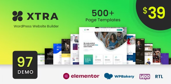 Xtra – WordPress Website Builder + RTL Theme 4.7.2- By Codevz
 Nulled + Extended License Free Download