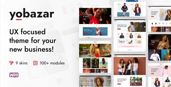 Yobazar WooCommerce Theme 1.2.8 – Elementor Fashion Theme
 Nulled + Extended License Free Download