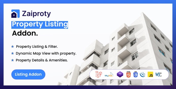 Zaiproty – Property Listing Addon. Nulled + Extended License Free Download