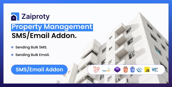 Zaiproty – Property Management Bulk SMS/Email Addon Nulled + Extended License Free Download
