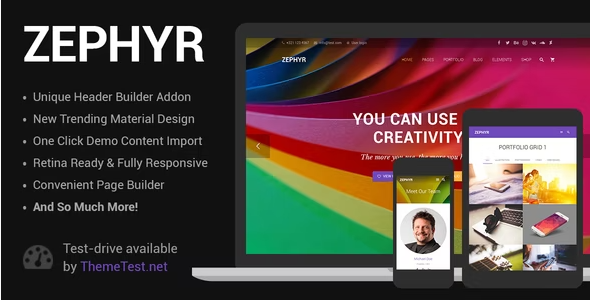 Zephyr – Material Design Theme 8.20
 Nulled + Extended License Free Download