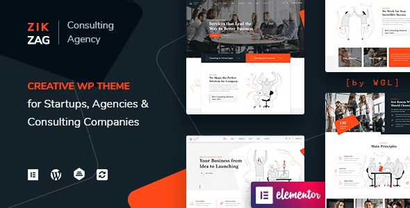 ZikZag – Consulting & Agency WordPress Theme 1.1.13
 Nulled + Extended License Free Download