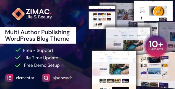 Zimac – Multi Author Publishing WordPress Theme 1.0
 Nulled + Extended License Free Download