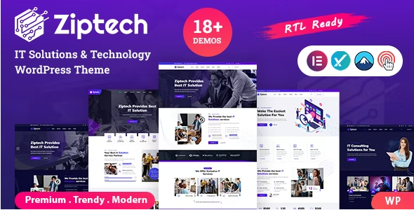 Ziptech – IT Solutions Technology WordPress Theme 1.0
 Nulled + Extended License Free Download