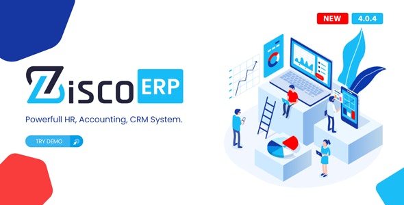 ZiscoERP – Powerful HR, Accounting, CRM System 6.0.7 Nulled + Extended License Free Download