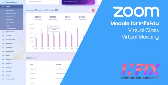Zoom Live Class – InfixEdu Module 2.1 Nulled + Extended License Free Download